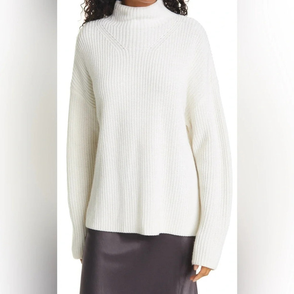 Rails Tops - Rails Claudia Oversize Shaker Stitch Sweater in Ivory